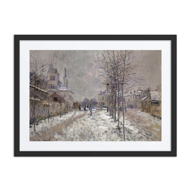 The Snow-Covered Boulevard de Pontoise in Argenteuil