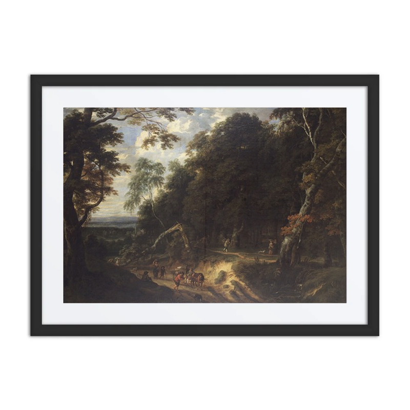 The Soignes Forest with Figures