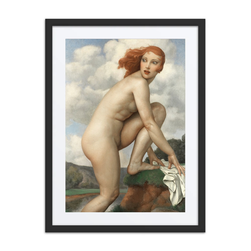 The Surprised Bather