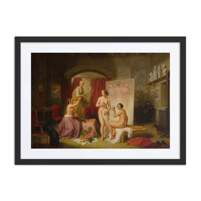 The Three Graces in the artist’s Studio