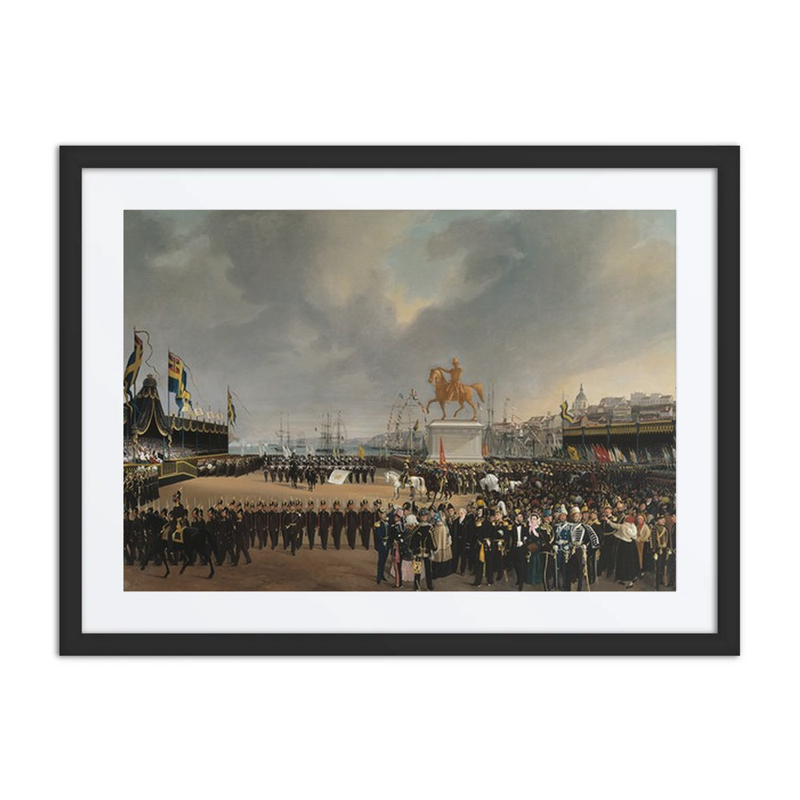 The Unveiling of the Equestrian Statue of Carl XIV Johan of Sweden in 1854