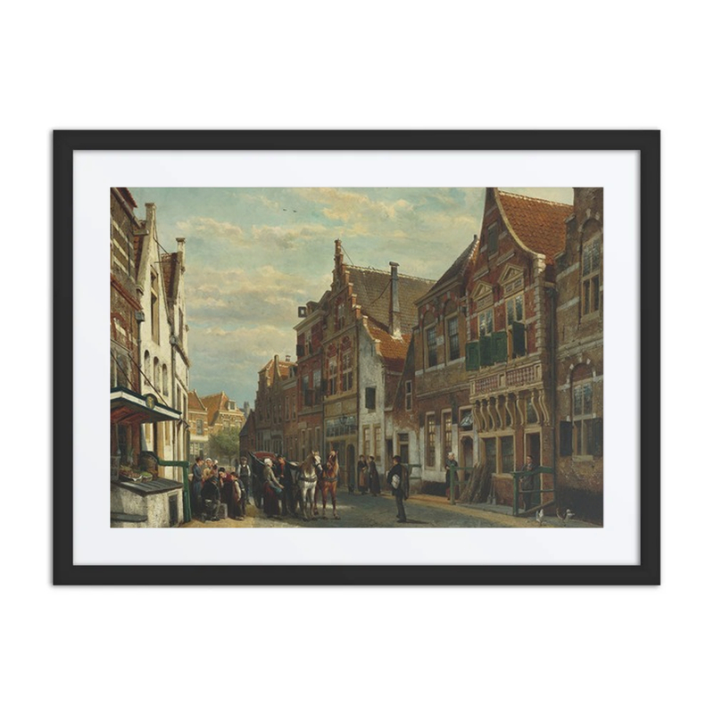 The Wijdstraat, Oudewater, in Summer