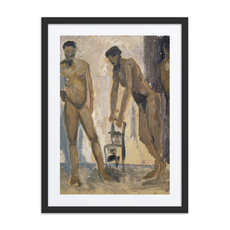 Three Black Nude Men