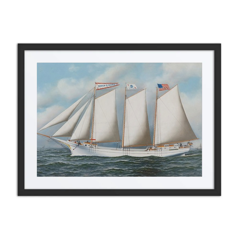 Three Masted Schooner Andrew C. Pierce