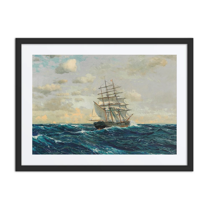 Three-Master on the High Seas
