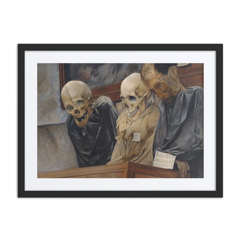 Three Skulls from the Capuchin Catacombs at Palermo