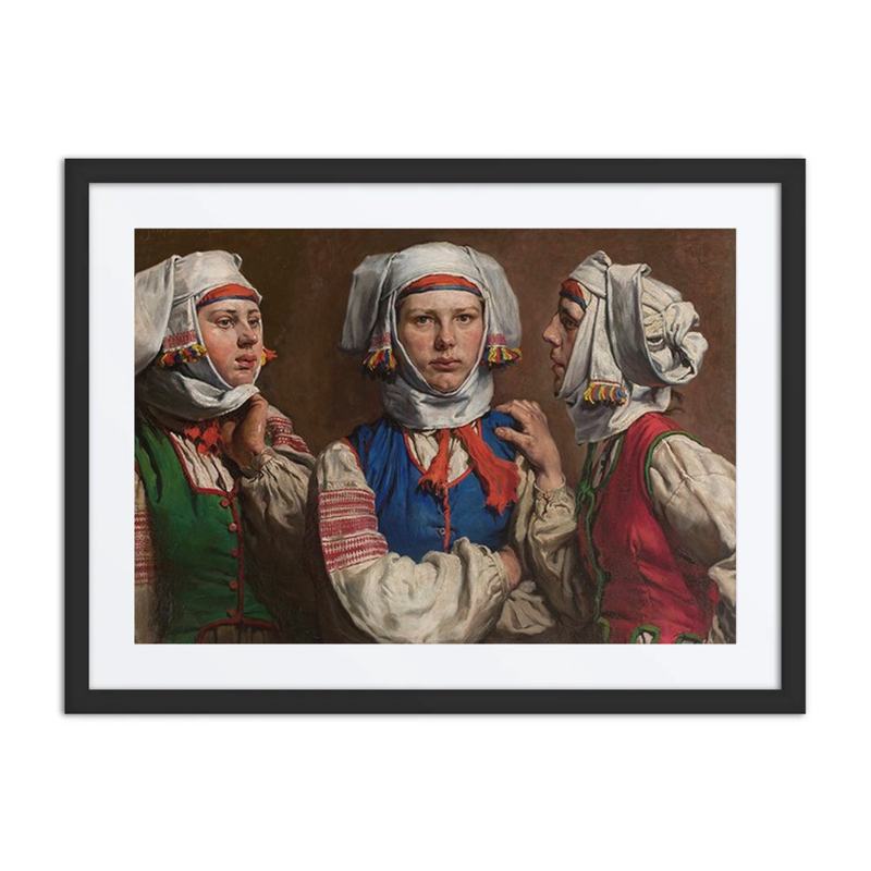 Three Women in Folk Attire