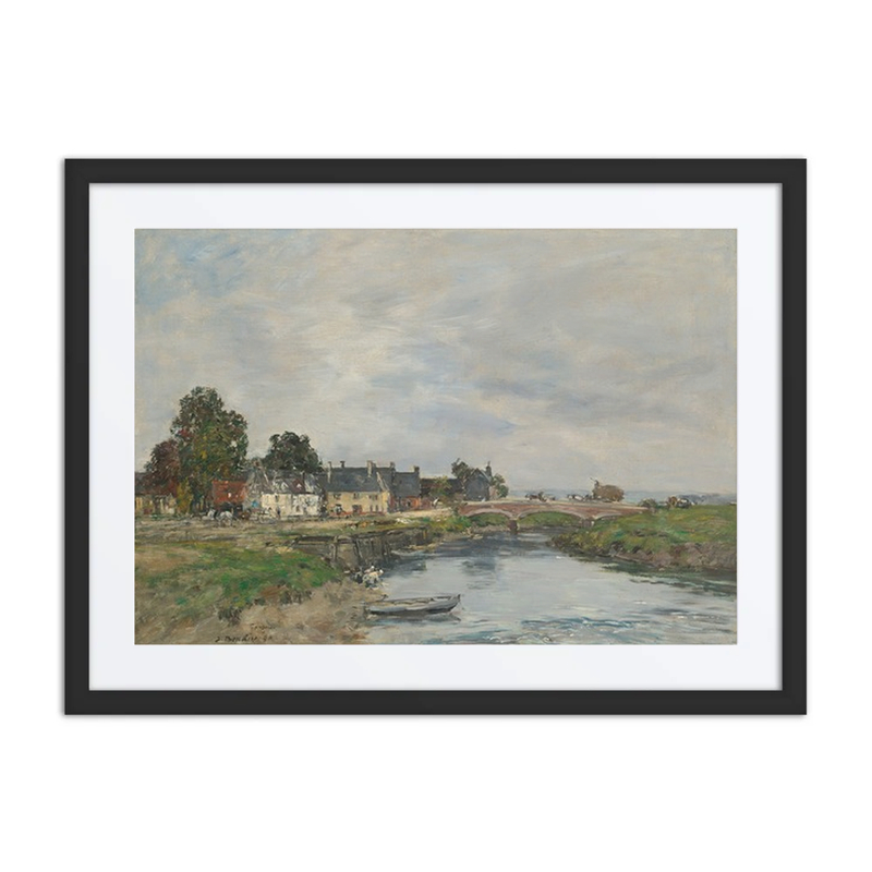 Touques, the Old Port at Low Tide