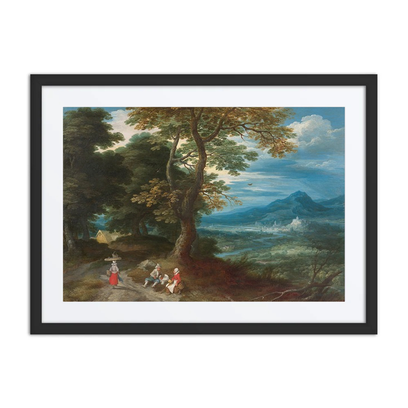 Travelers on a Path in a Landscape