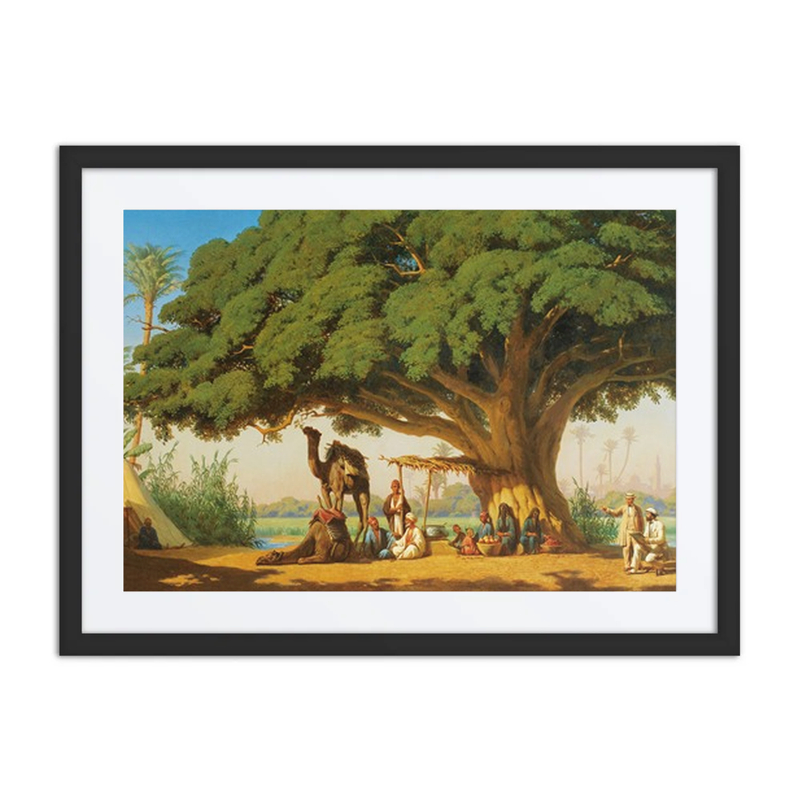 Travelling Artists Sketching an Arab Encampment, Cairo