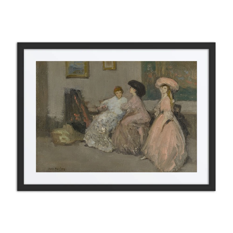 Trois Élégantes dans l’Atelier de l’Artiste