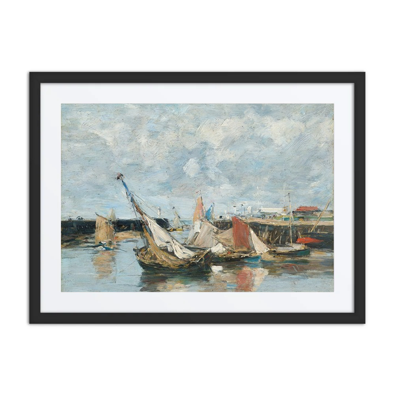 Trouville, Barques à Marée Basse