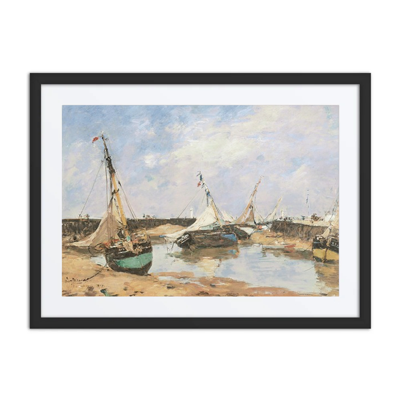 Trouville. Barques Échouées Entre les Jetées