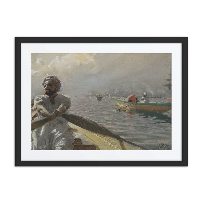 Turkish Boatman in the Constantinople Harbour
