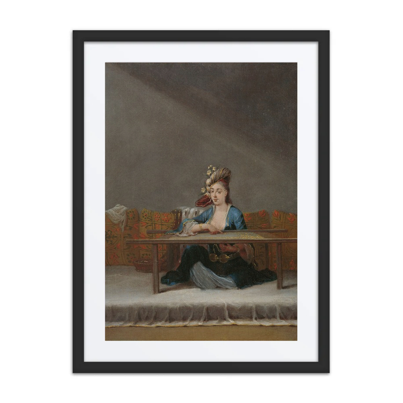 Turkish Woman at Her Embroidery Frame