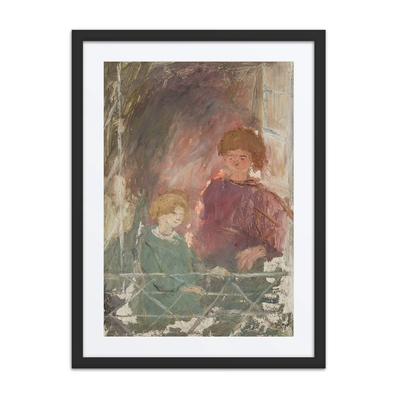 Two Children on a Balcony