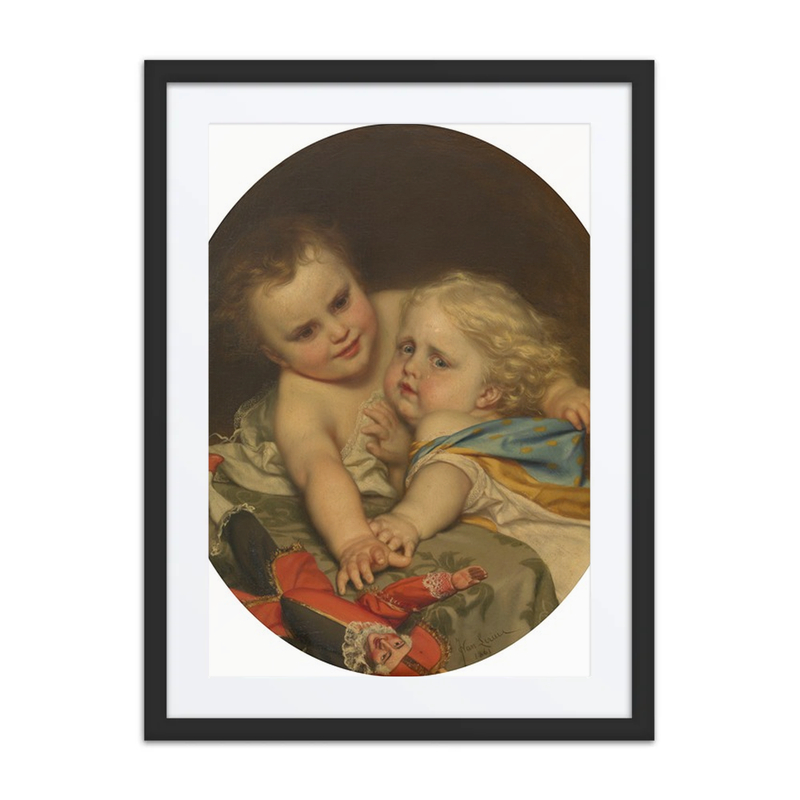 Two Children Playing Around