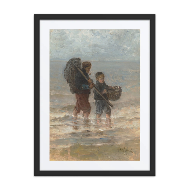 Two Children Wading