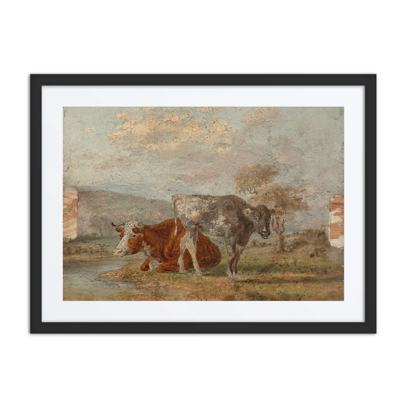Two Cows in a Landscape