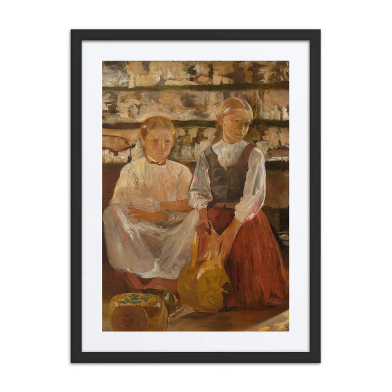 Two Girls with a Pitcher