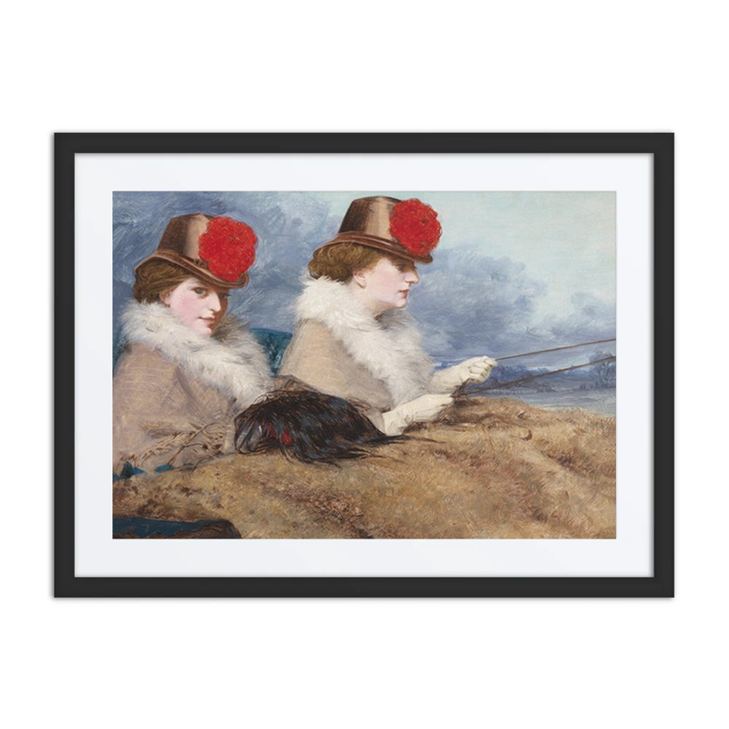 Two Ladies on a Carriage Ride