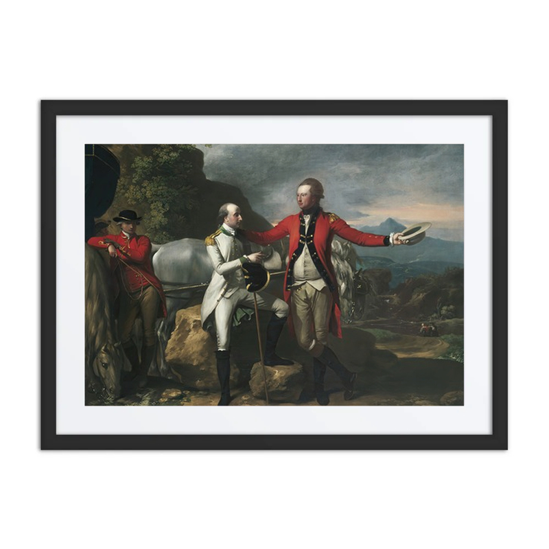 Two Officers and a Groom in a Landscape