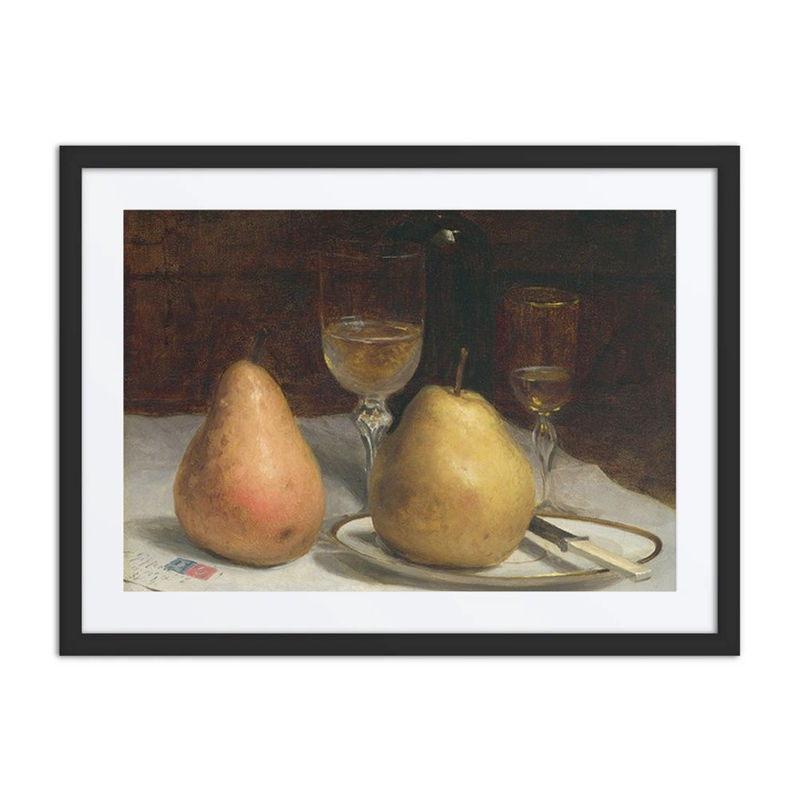 Two Pears on a Tabletop