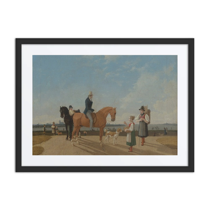 Two Riders and Two Flower Girls