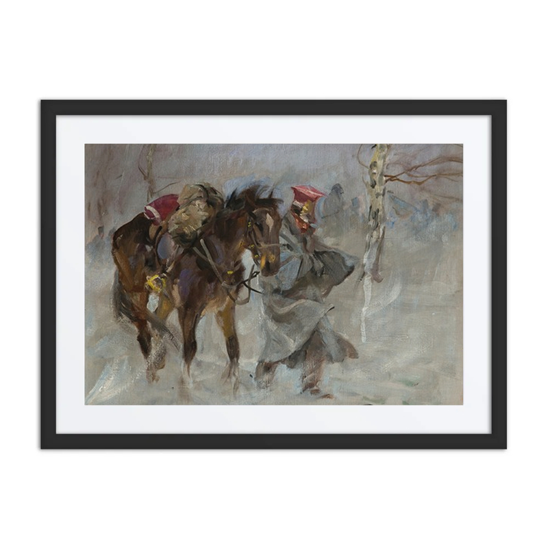 Uhlan Leading a Horse