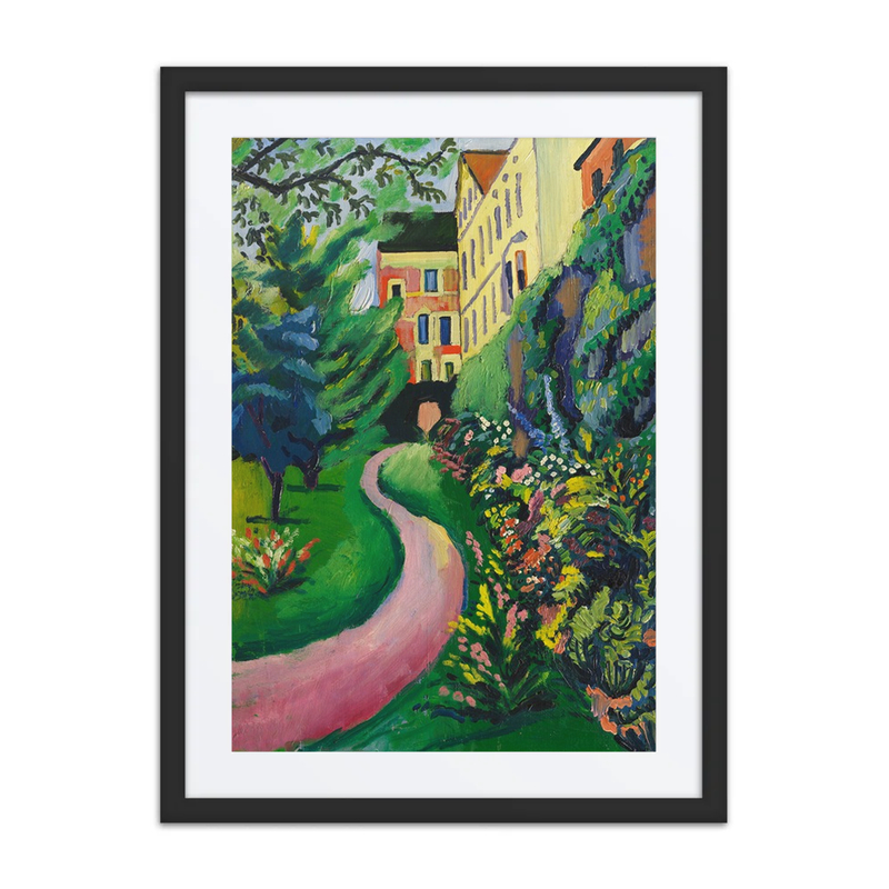 Unser Garten Mit Blühenden Rabatten