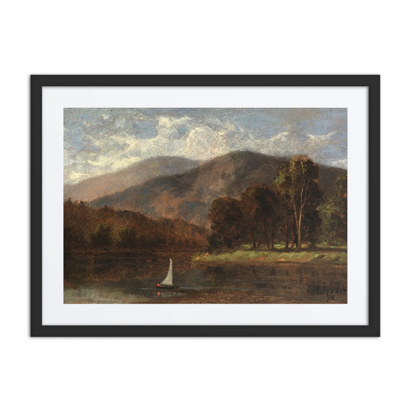 Untitled (Sailboat on River)