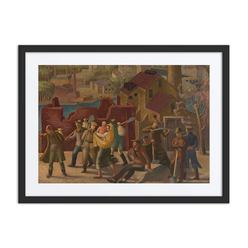 Urban Landscape with Workers