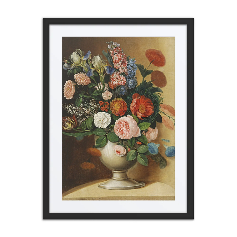 Vase with Garden Flowers