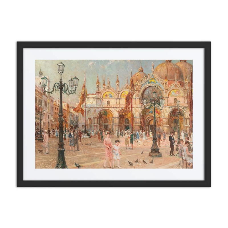 Venice, a Lively Scene on St Mark’s Square