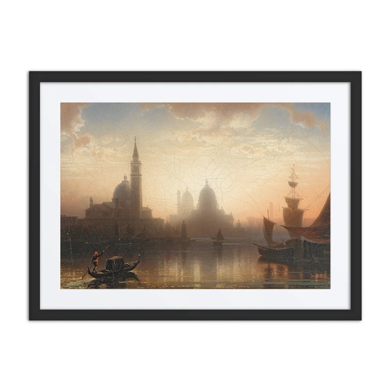 Venice, Gondolier in the Evening Light