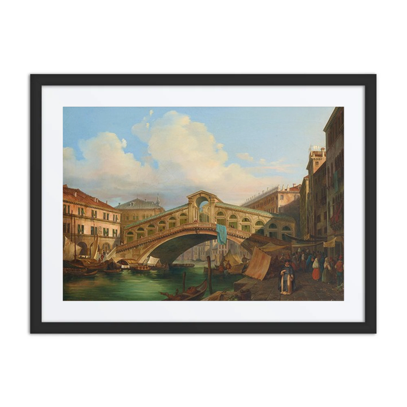 Venice, Grand Canal with Rialto Bridge