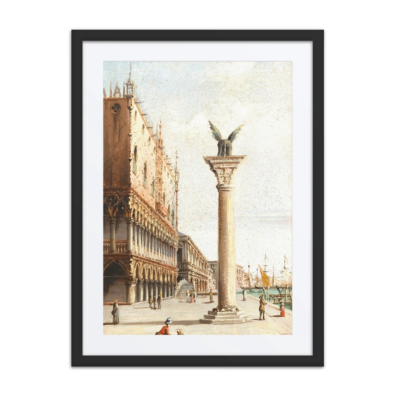 Venice: Piazza San Marco with doge’s Palace and St. mark’s Column