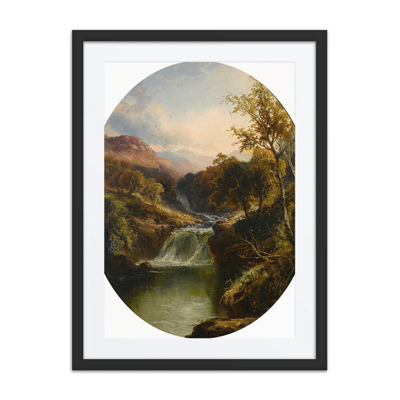 Verdant Landscape by a River Falls