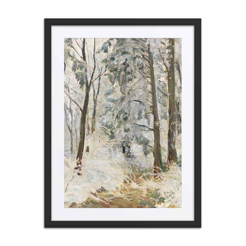 Verschneiter Waldweg