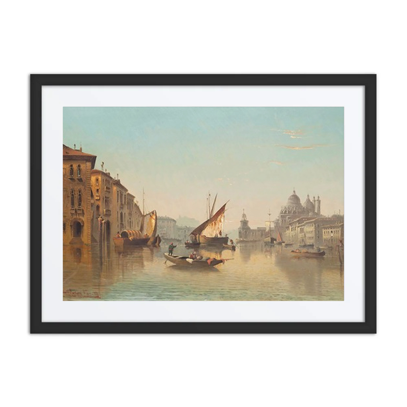 Vessels on the Grand Canal, Venice