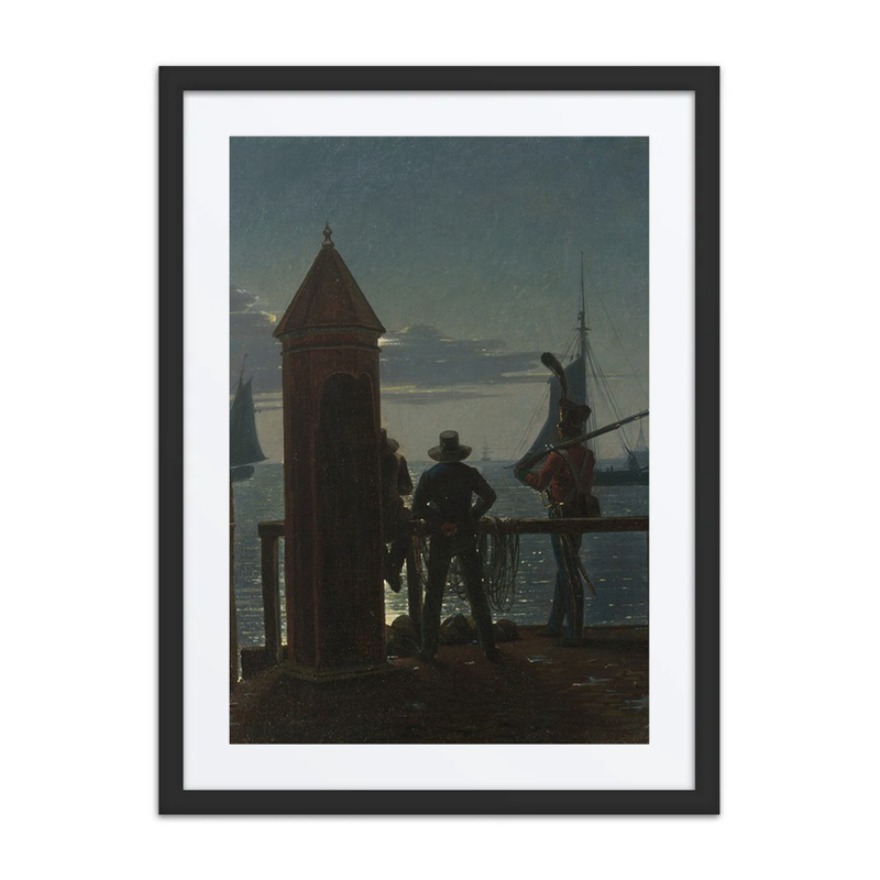 View from the Citadel Ramparts in Copenhagen by Moonlight