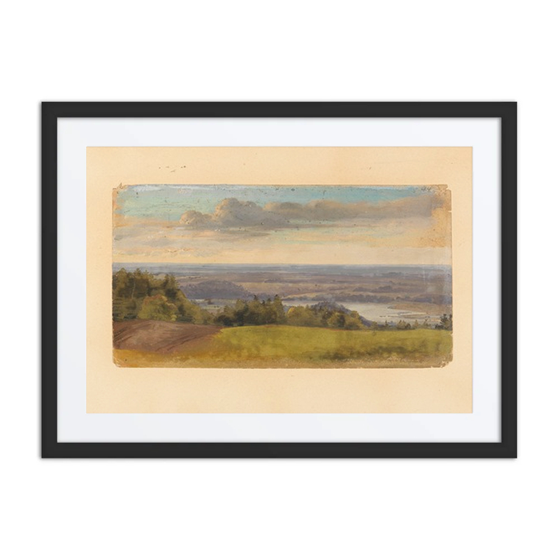 View into a Summer Hilly Landscape