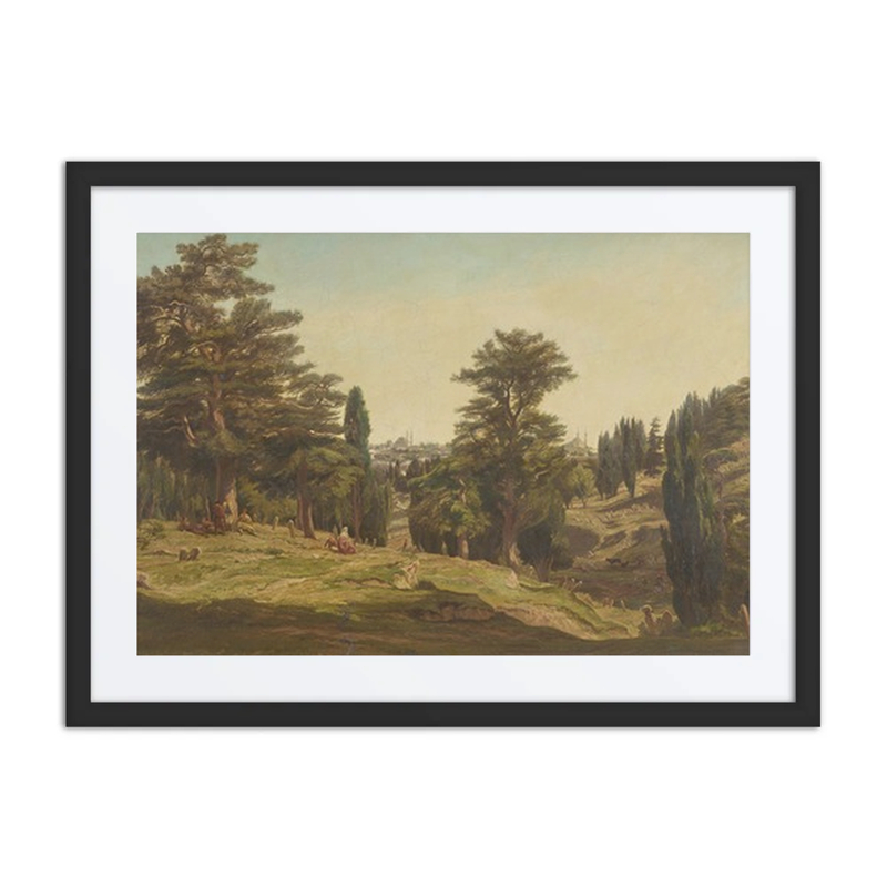 View of a Cemetery with Constantinople