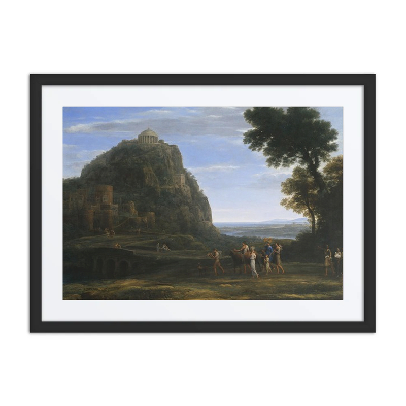 View of Delphi with a Procession