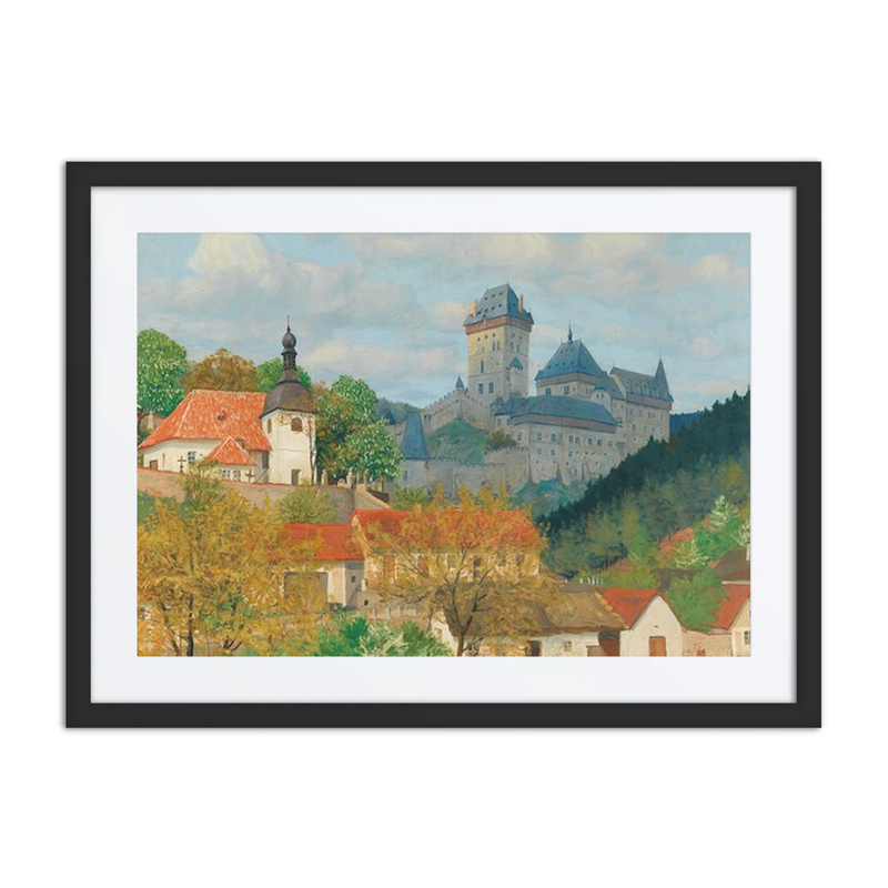 View of Karlštejn Castle Near Prague
