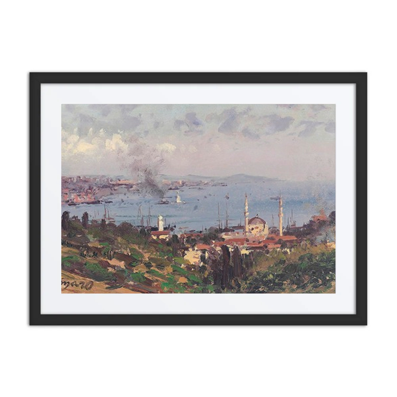 View of Nisantasi with the Dolmabahçe Mosque, Constantinople