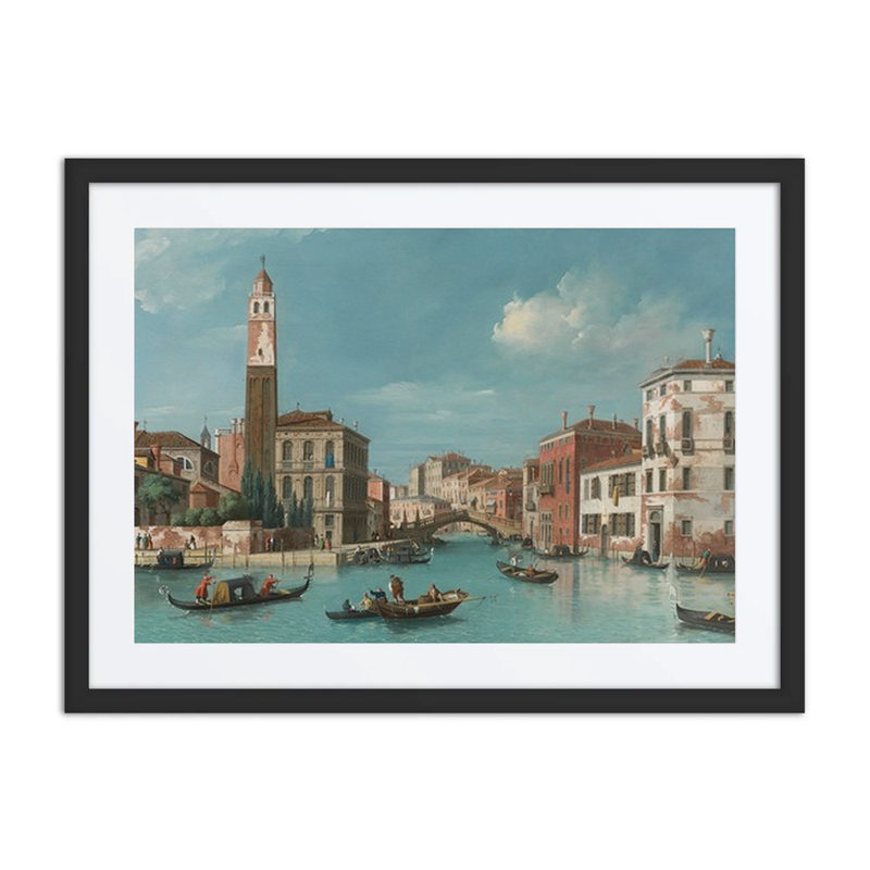 View of the Entrance to the Cannareggio Canal with the Church of San Geremia and the Palazzo Labia, Venice
