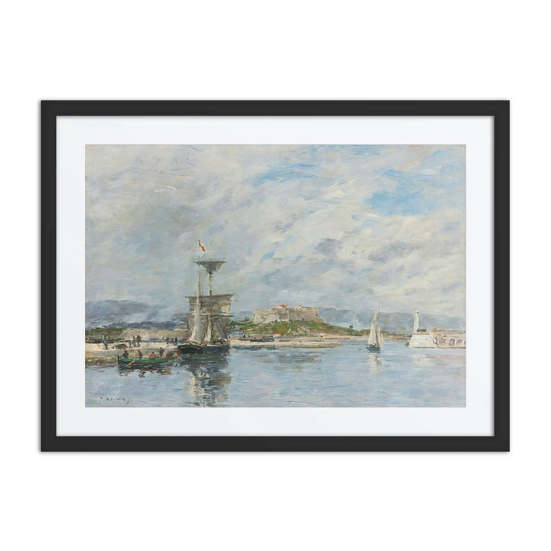 View of the Port of Antibes. the Quai, the Morning