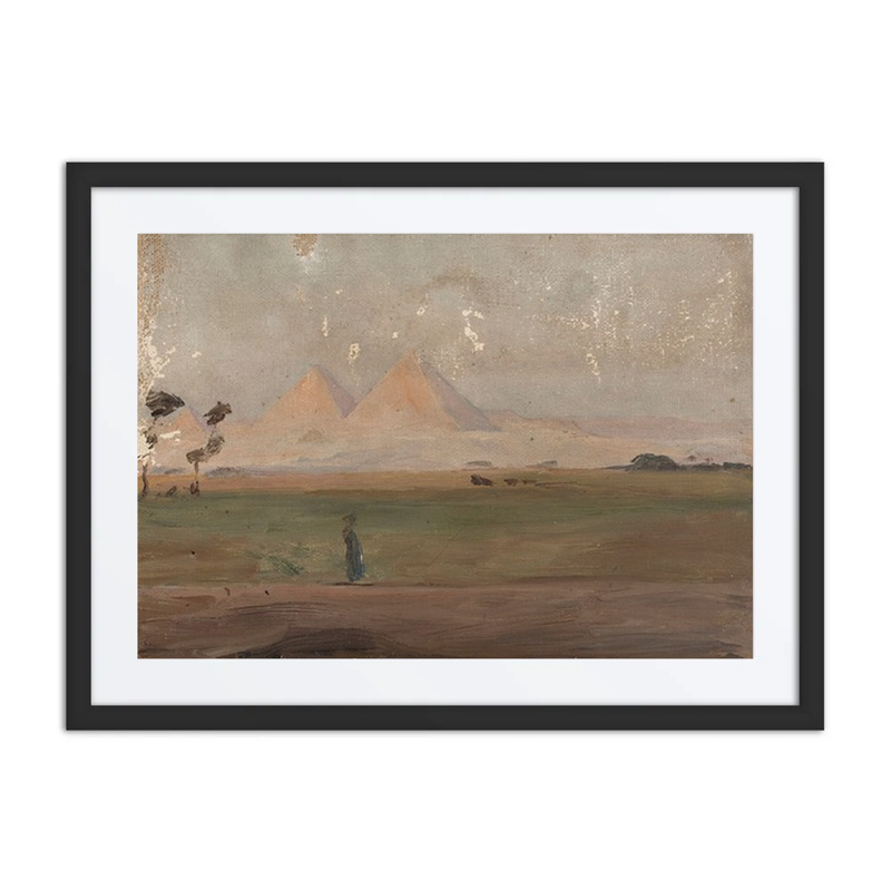 View of the Pyramids. from the Journey to Egypt