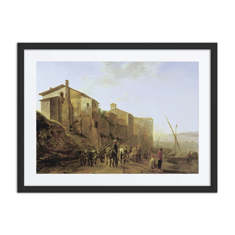 View of the Ripa Grande in Rome